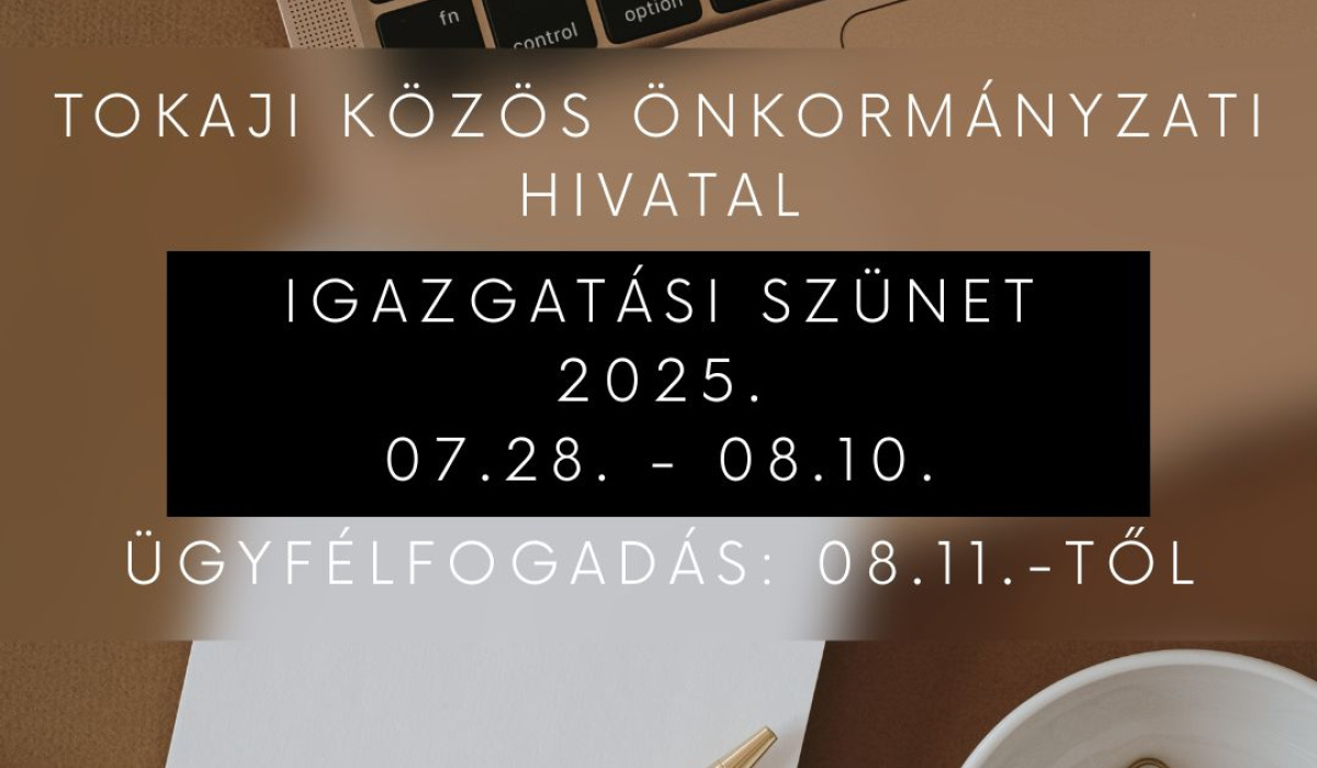 Igazgatási szünet 2025.